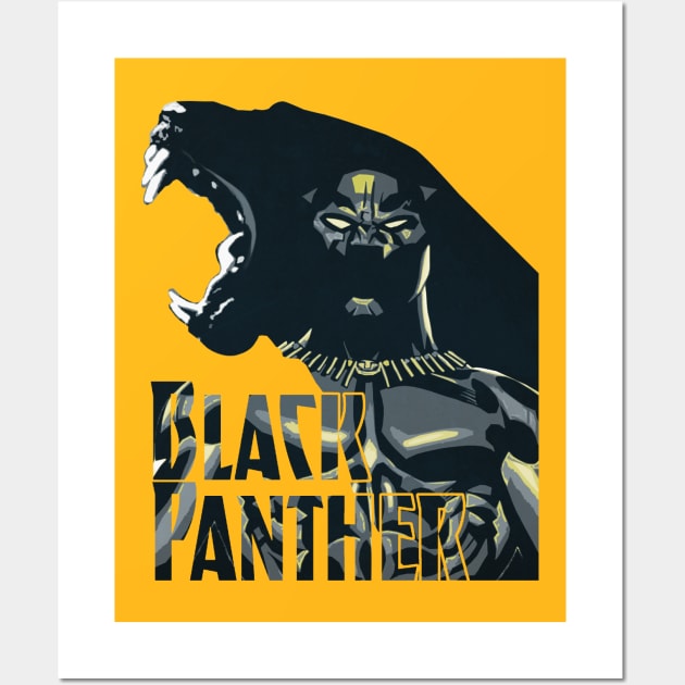 Black Panther Wall Art by Samcole18